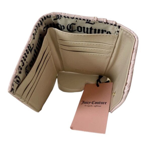 Juicy Couture NWT Powder Blush Upgrade U Multi Compartment Bifold Wallet - Picture 6 of 6